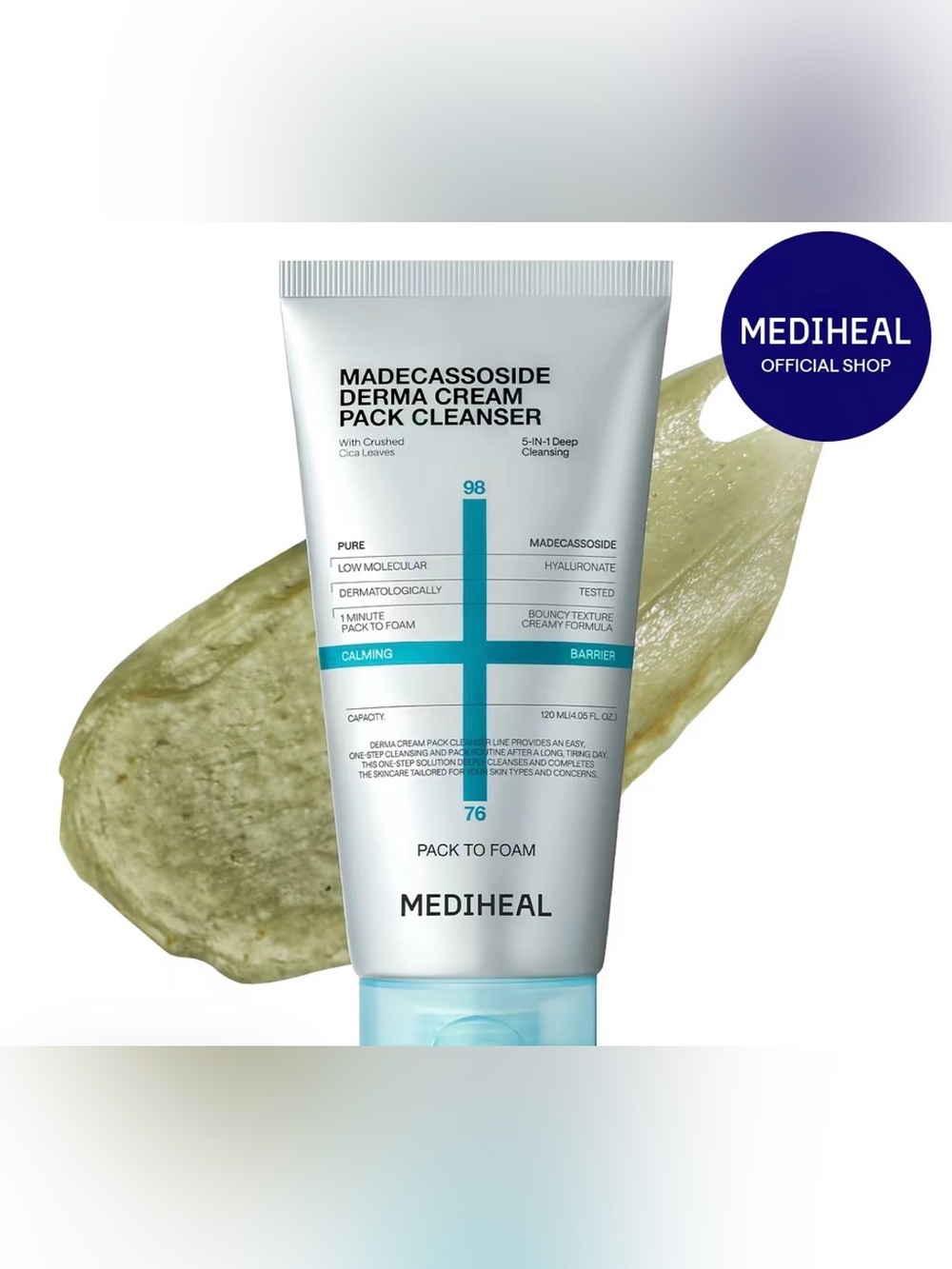 Madecassoside Derma Cream Pack Cleanser